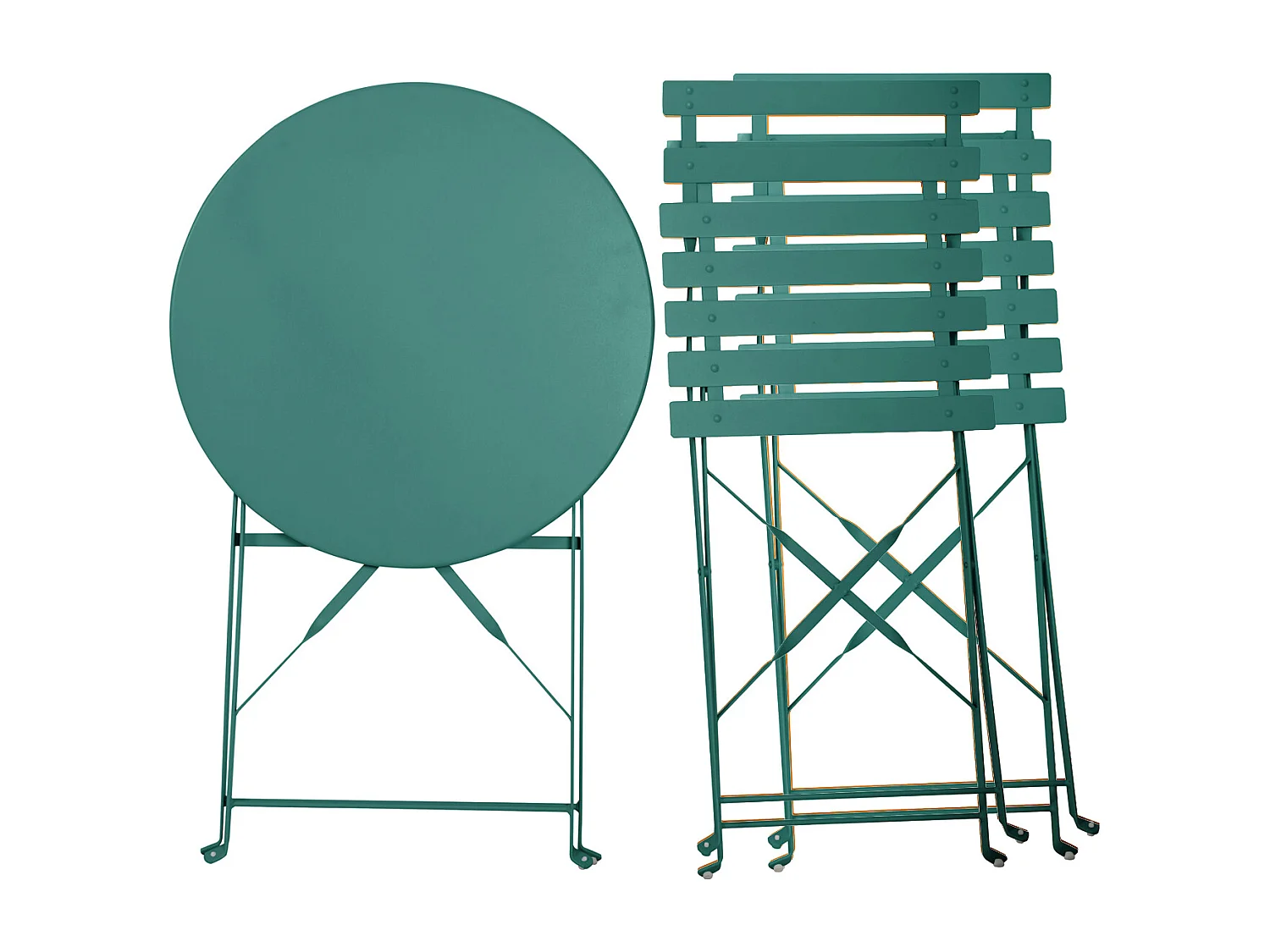 Meubles de balcon Chaise Table Métal pliants