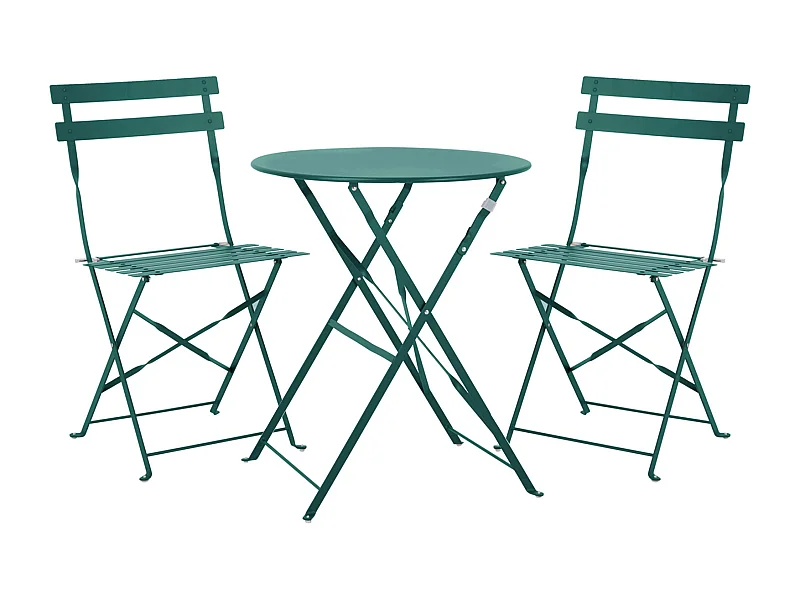 Meubles de balcon Chaise Table Métal pliants