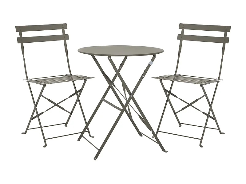 Meubles de balcon Chaise Table Métal pliants