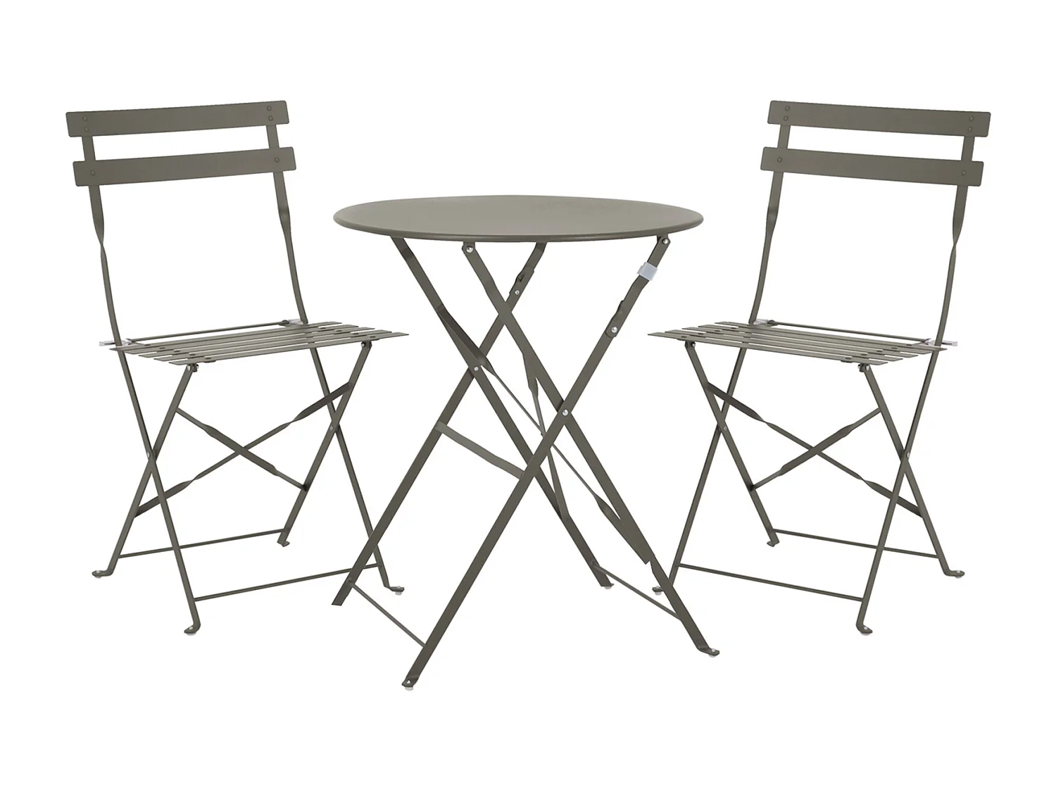 Meubles de balcon Chaise Table Métal pliants