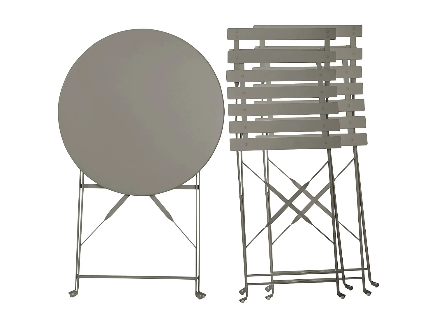 Meubles de balcon Chaise Table Métal pliants