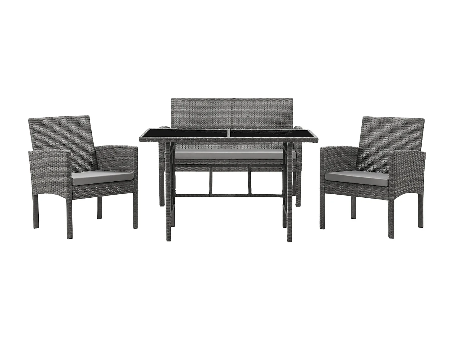 Ensemble de meubles de jardin en rotin