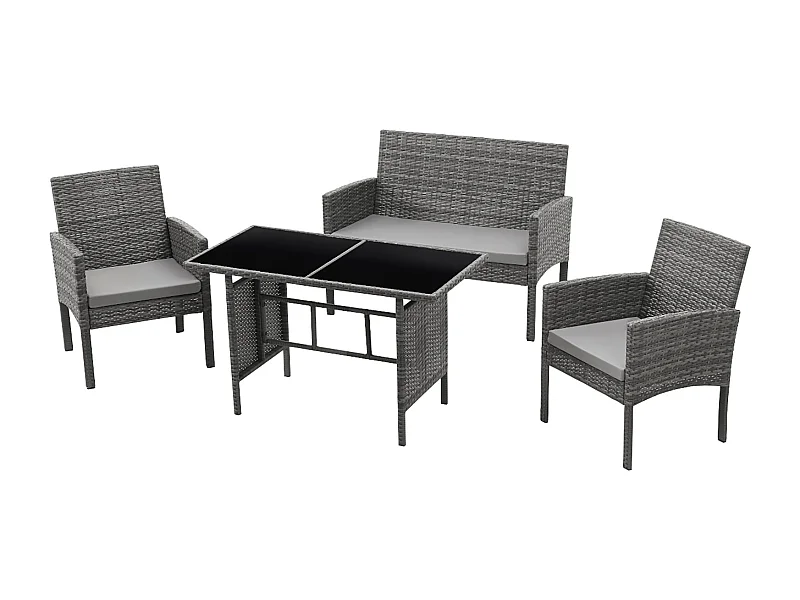 Ensemble de meubles de jardin en rotin