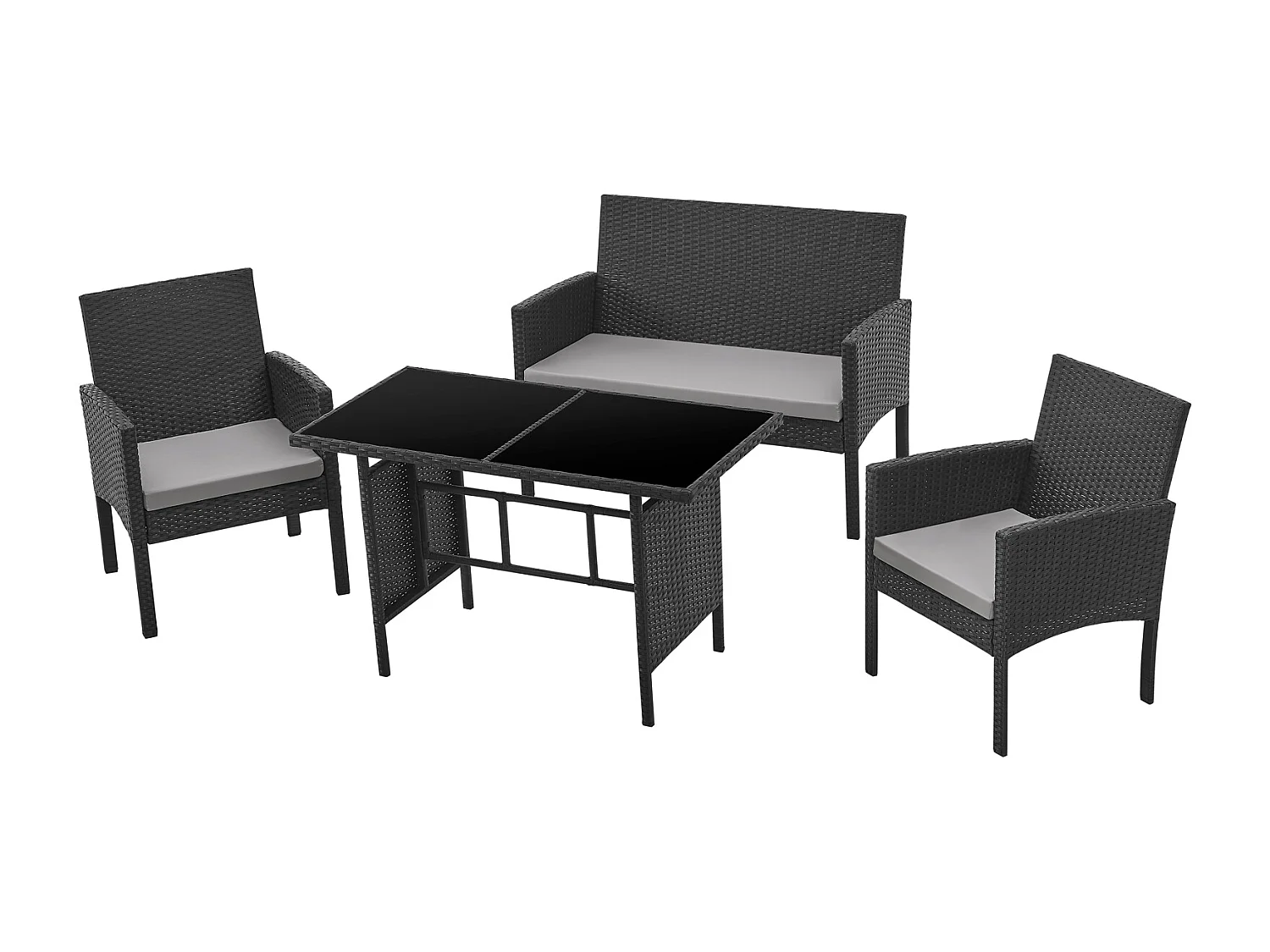 Ensemble de meubles de jardin en rotin