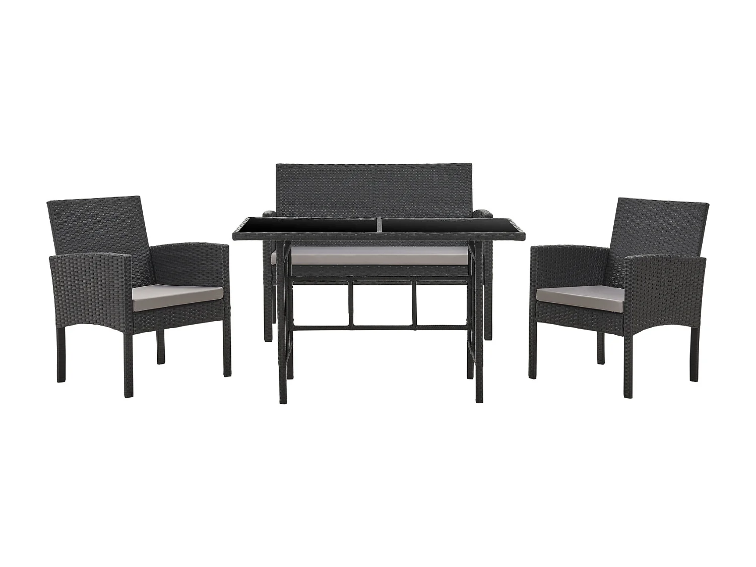 Ensemble de meubles de jardin en rotin