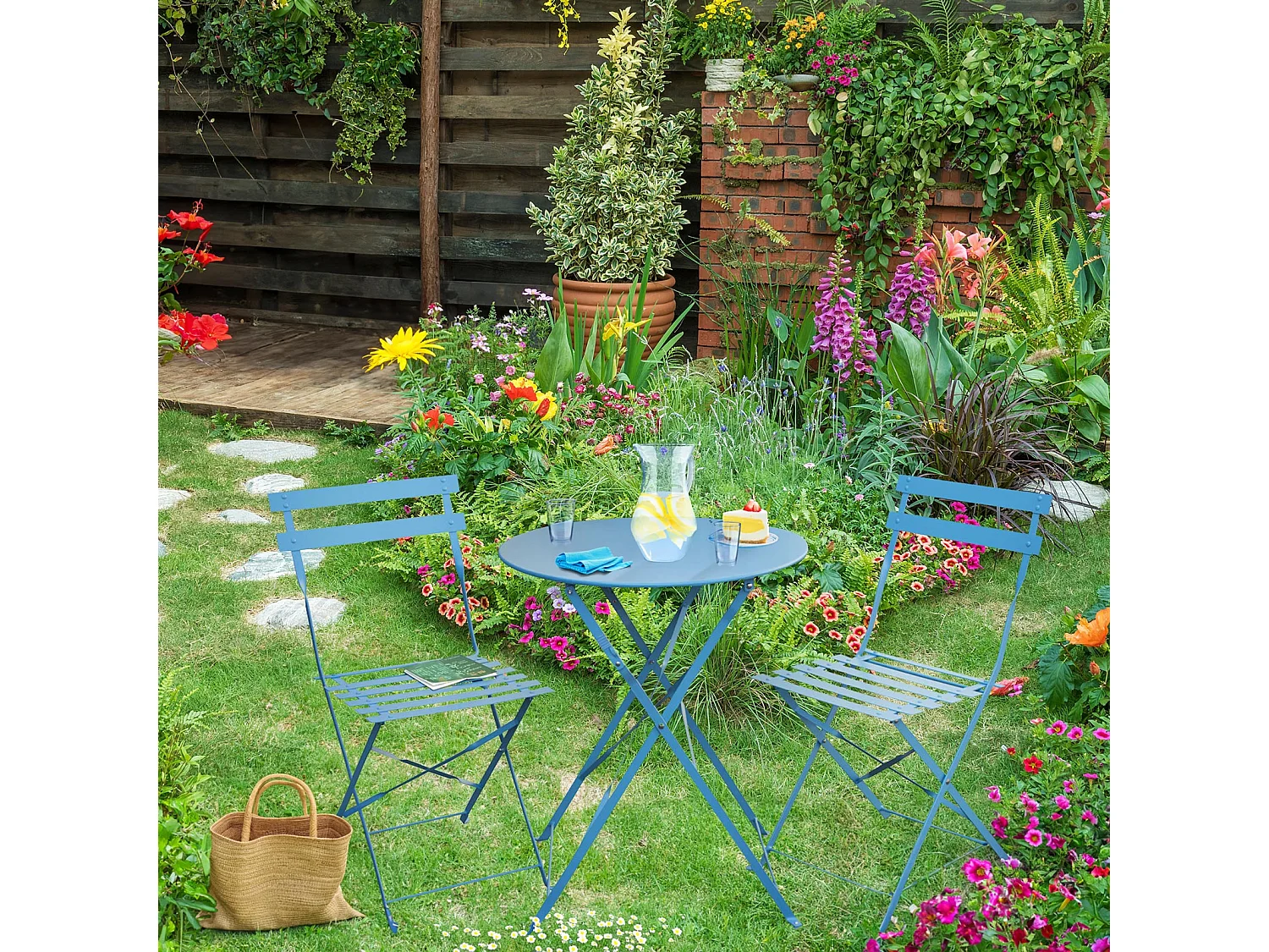 Meubles de balcon Chaise Table Métal pliants