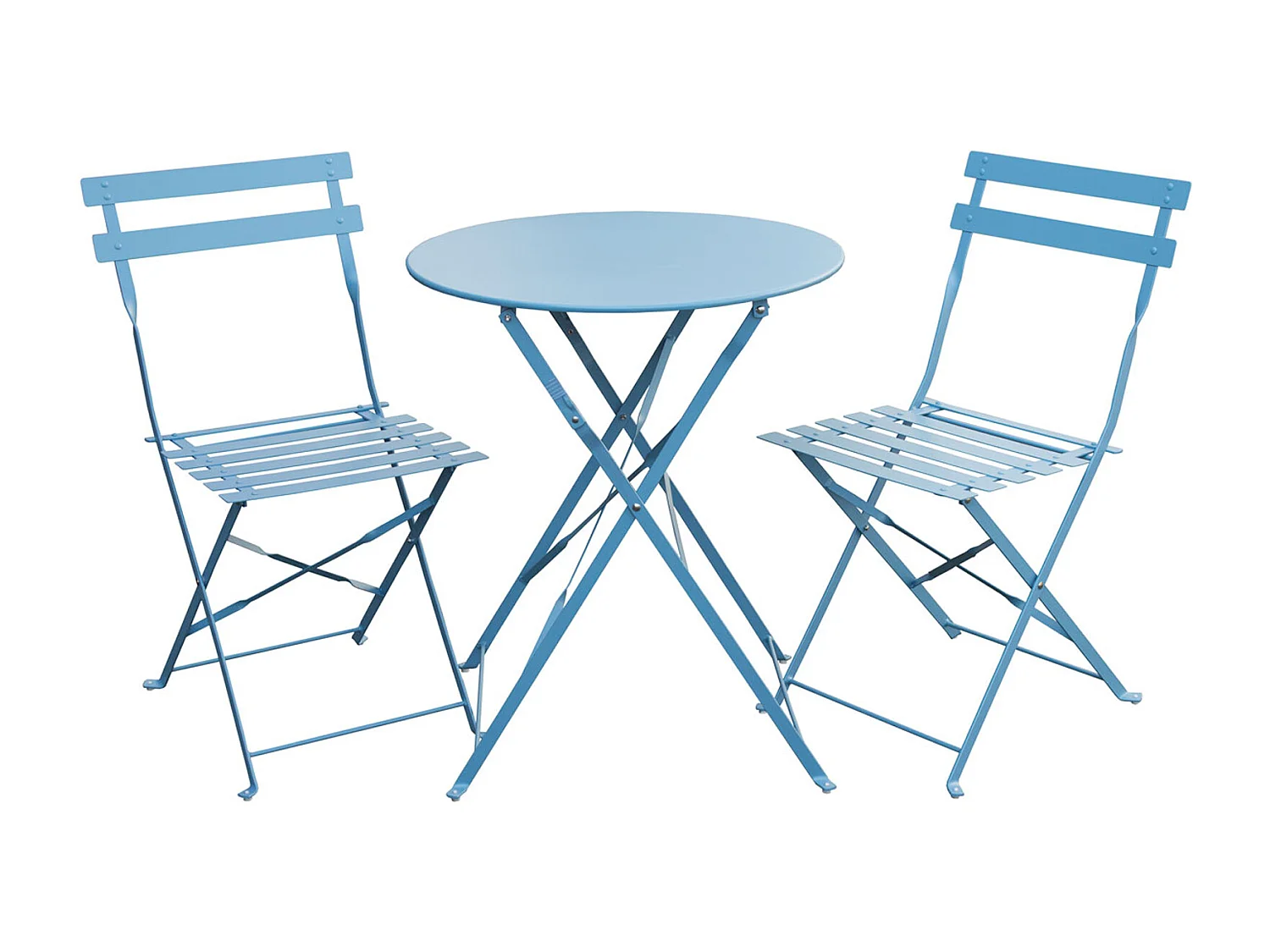 Meubles de balcon Chaise Table Métal pliants