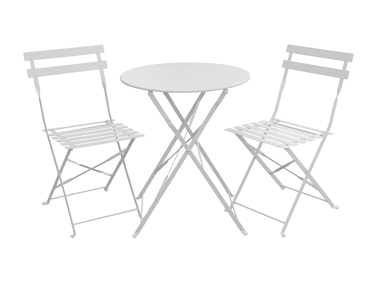 Meubles de balcon Chaise Table Métal pliants