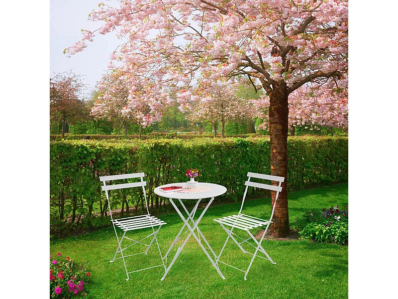 Meubles de balcon Chaise Table Métal pliants