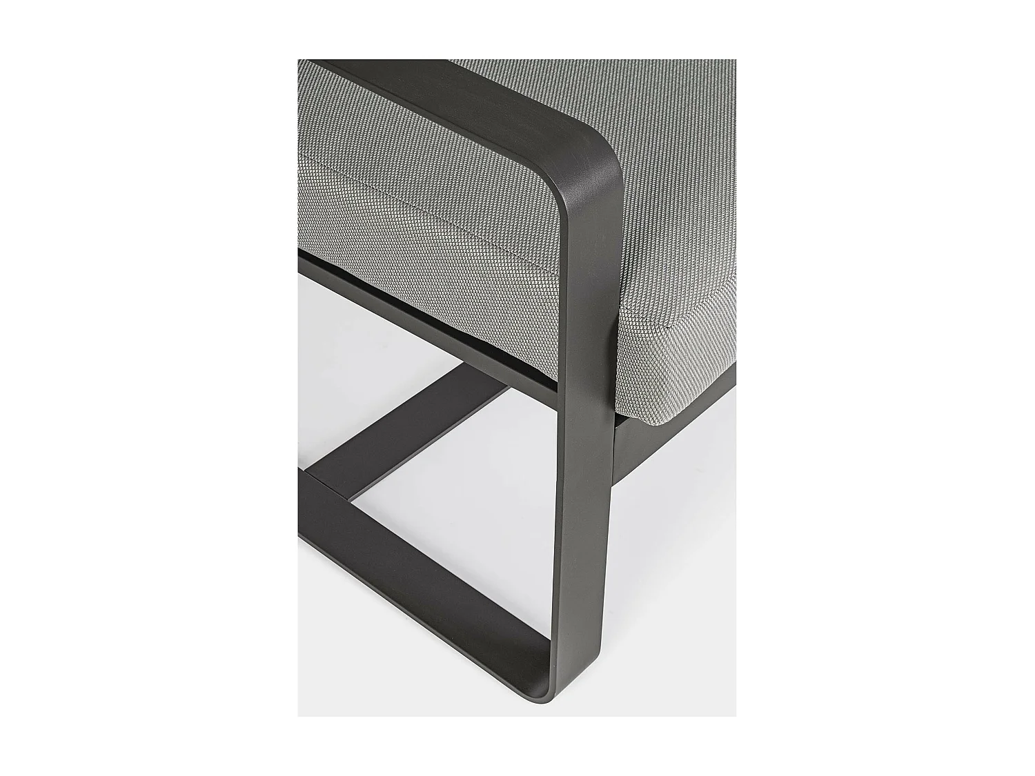 Canapé de jardin 2 places en métal et coussins tissu - ETRETAT