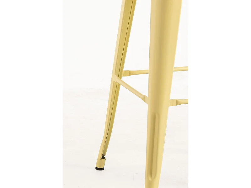 Lote de 4 Taburetes Torix Respaldo - Amarillo Cuarzo