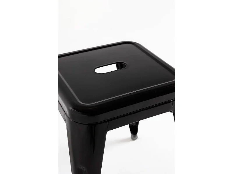 Lote de 6 Taburetes Torix Pequeños - Negro