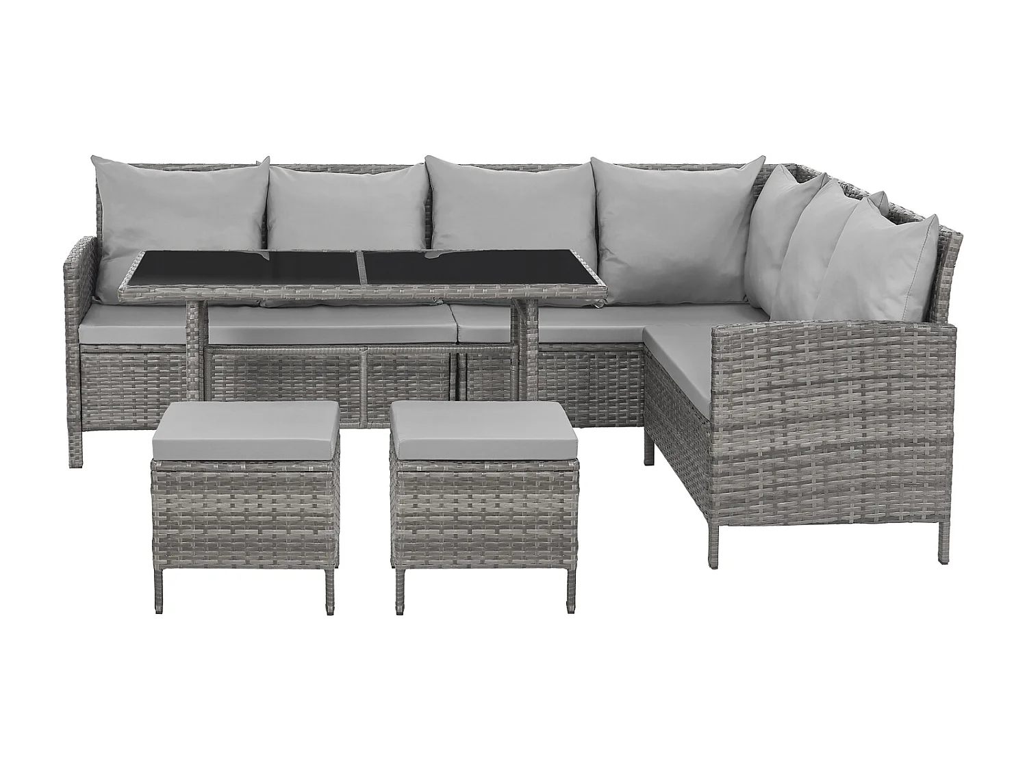 Ensemble de meubles de jardin en poly rotin