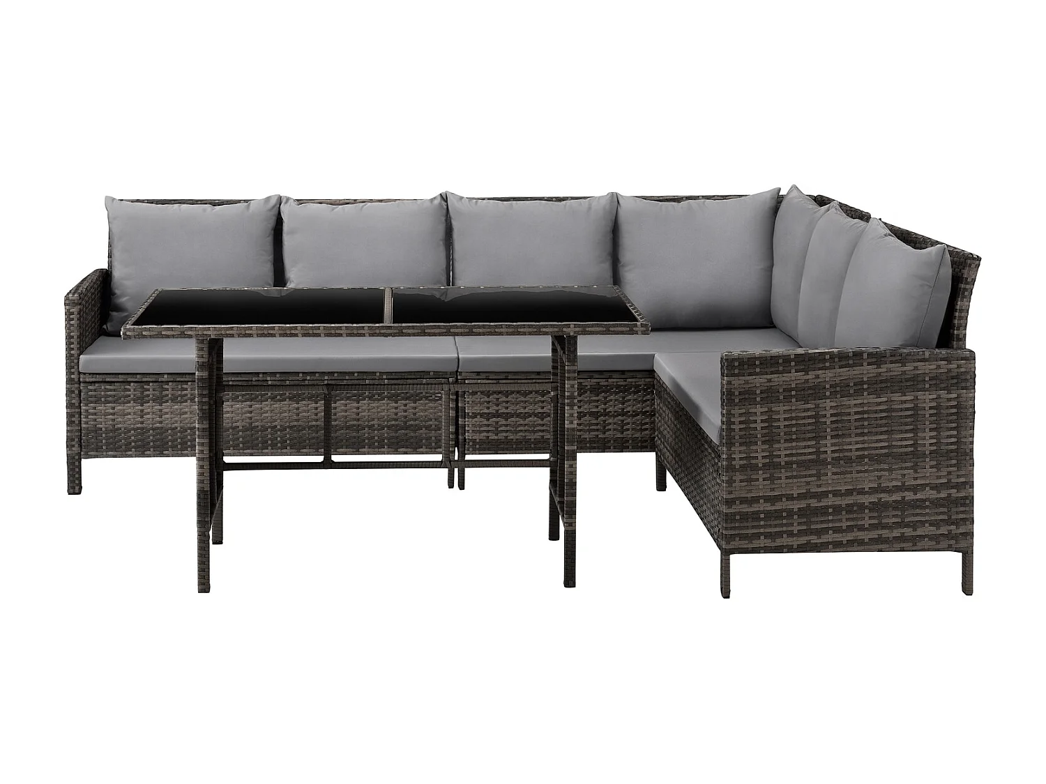 Set Poly Rotin Salon de jardin avec Housse