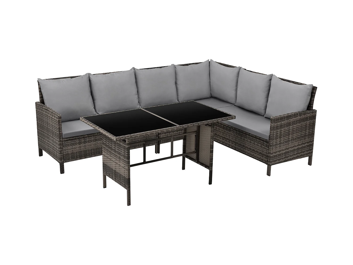Ensemble de meubles de jardin en poly rotin