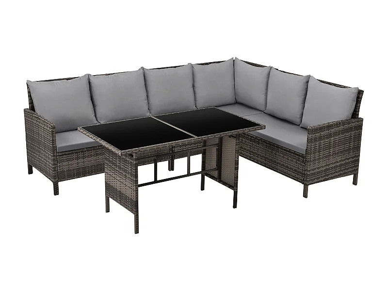 Ensemble de meubles de jardin en poly rotin