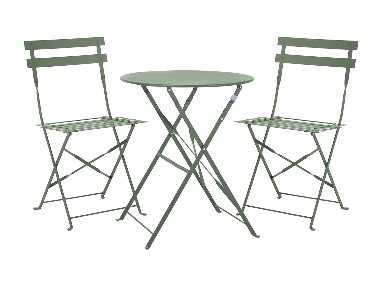 Meubles de balcon Chaise Table Métal pliants