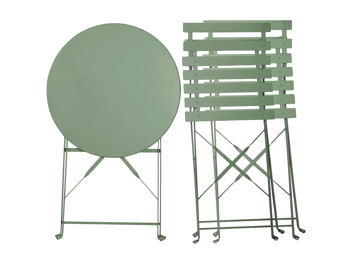 Meubles de balcon Chaise Table Métal pliants