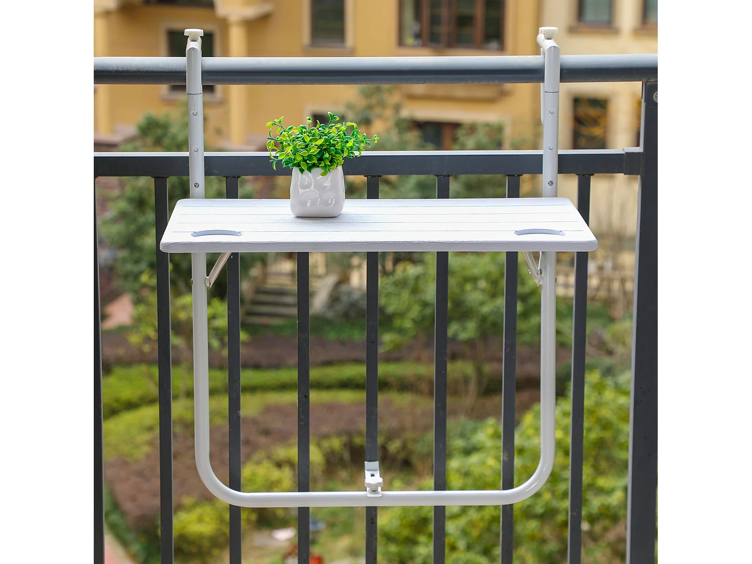 Meuble de balcon 3 pièces pliable 1 table 2 chaises