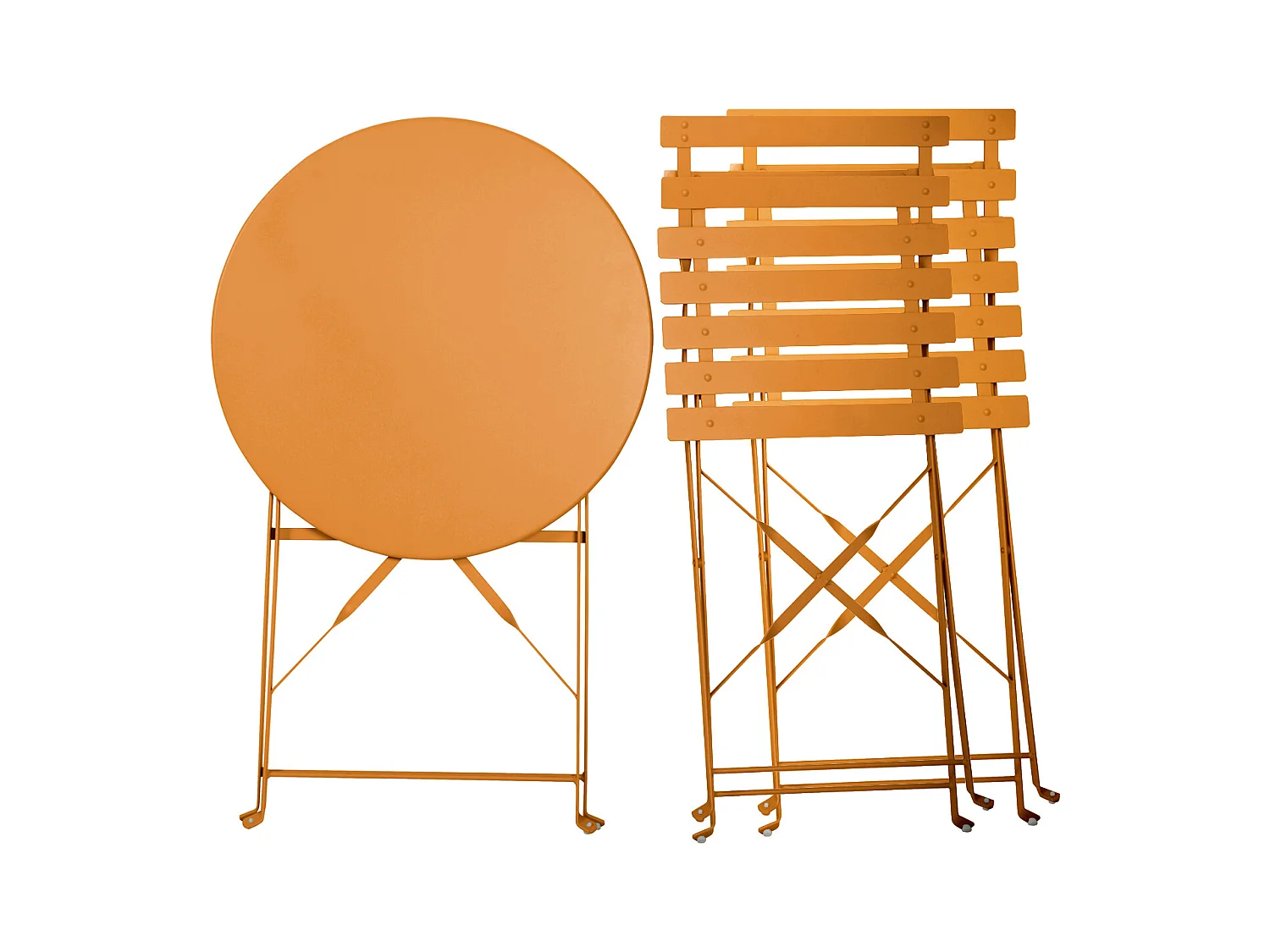 Meubles de balcon Chaise Table Métal pliants