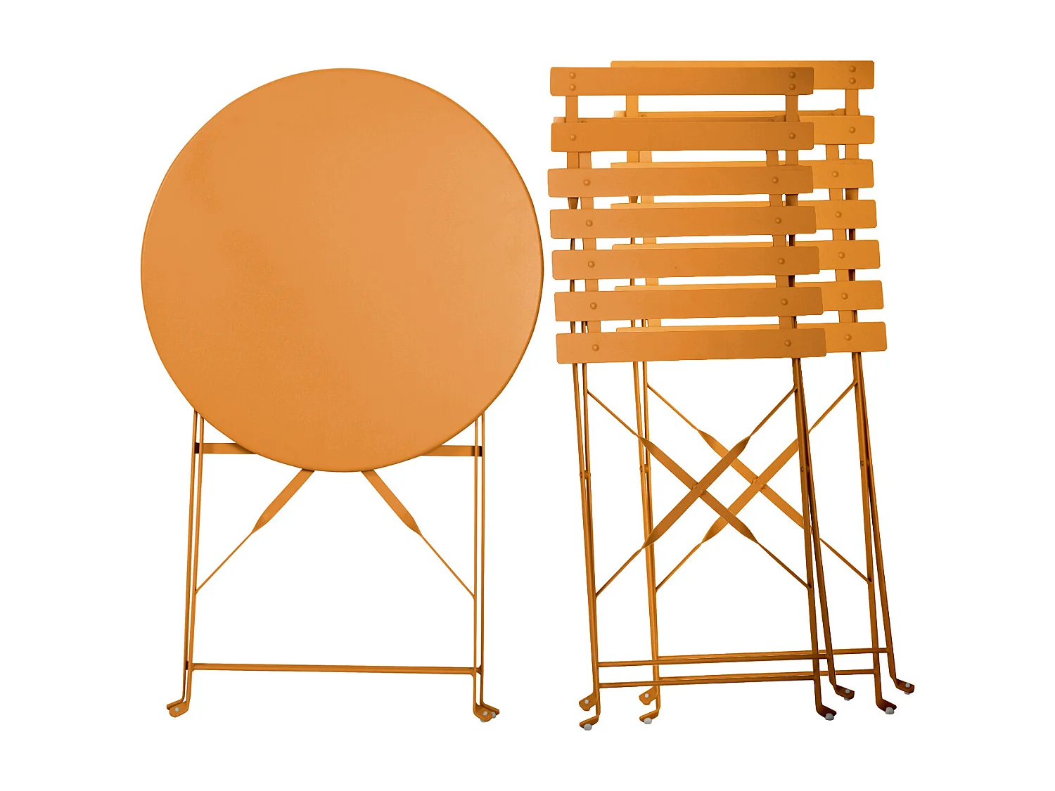 Meubles de balcon Chaise Table Métal pliants