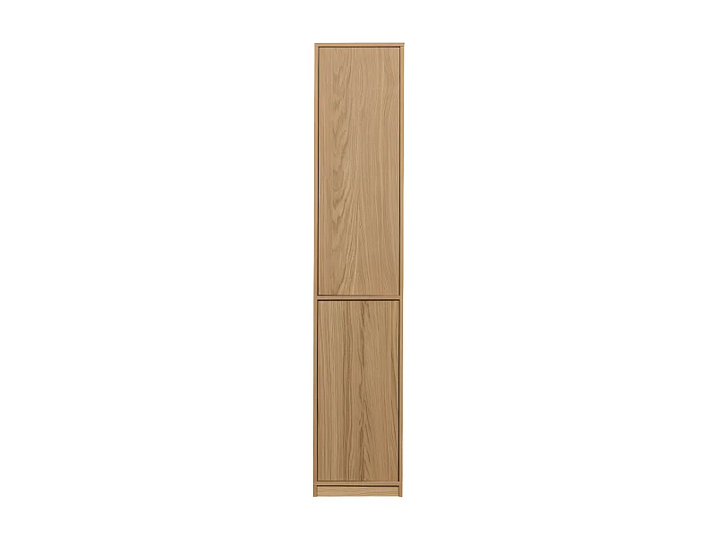 Modulair - Colonne de rangement 2 portes en bois H199cm - Bois clair