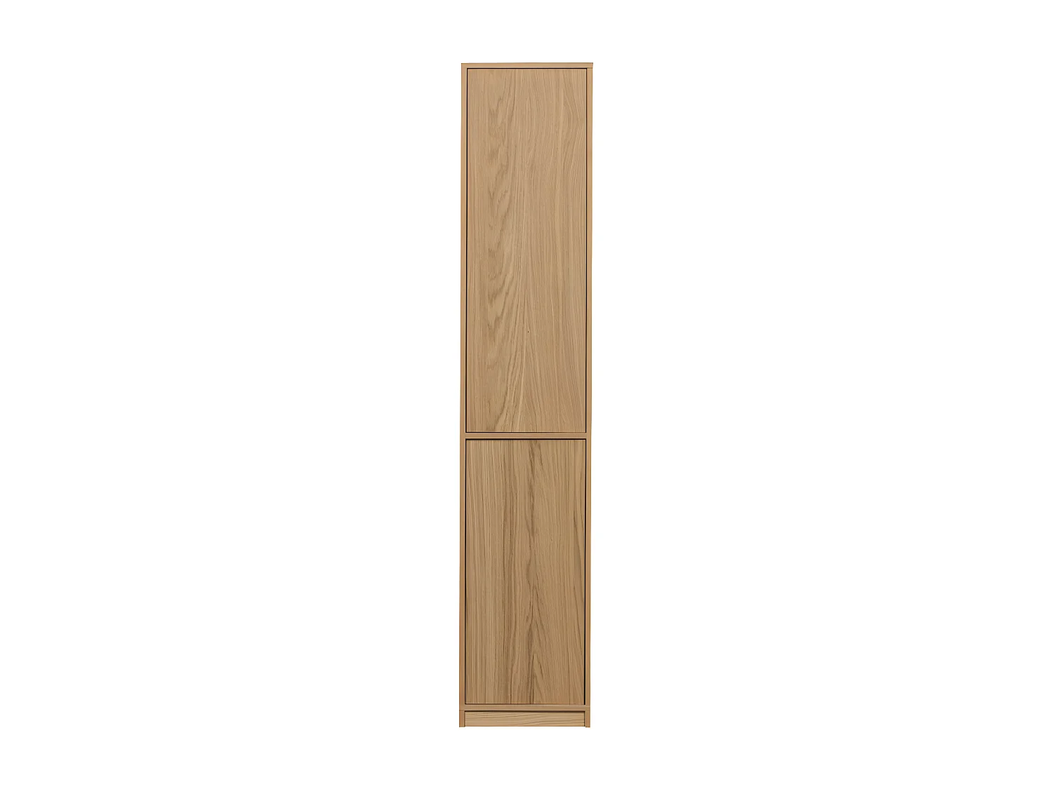 Modulair - Colonne de rangement 2 portes en bois H199cm - Bois clair