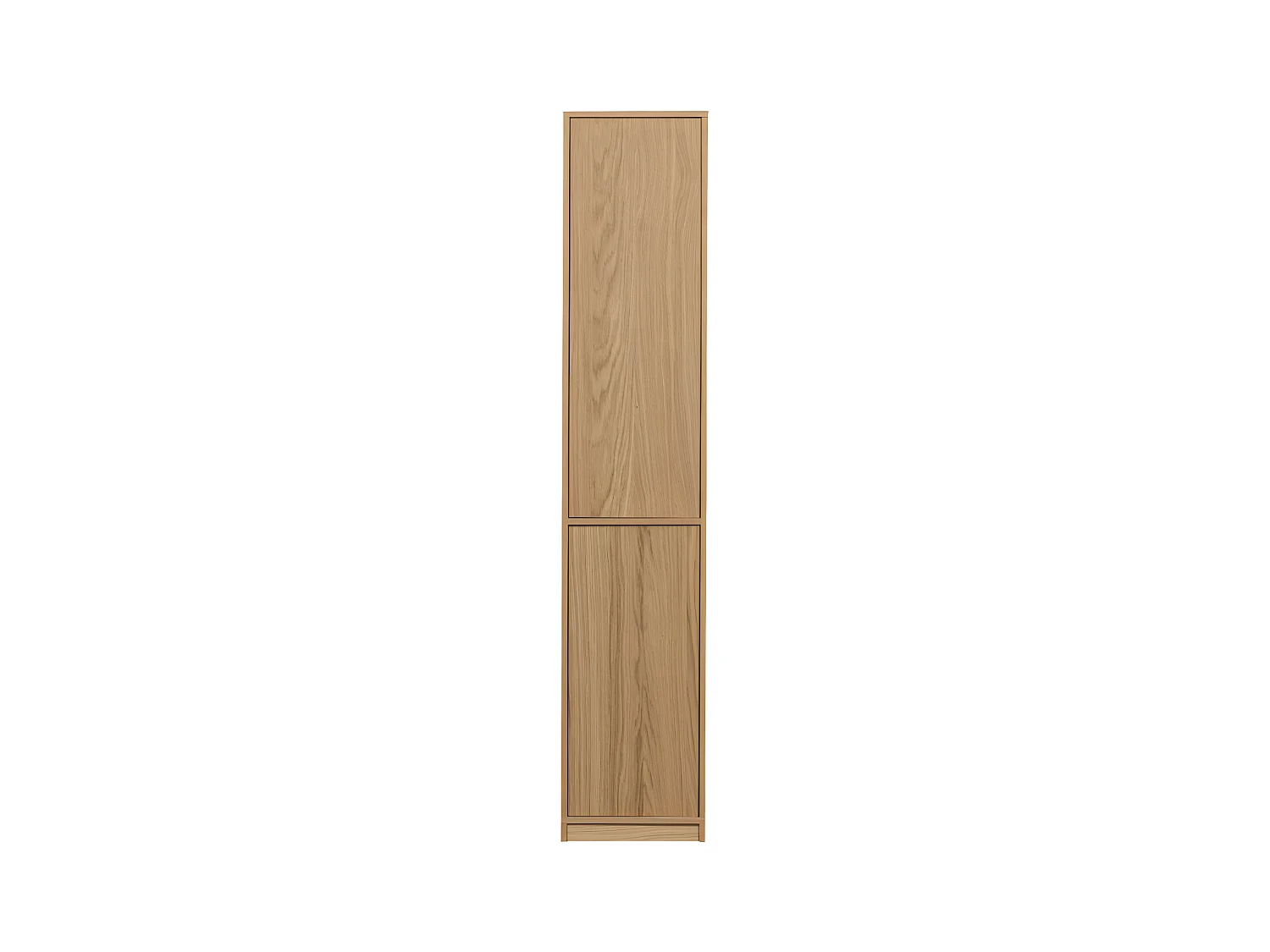 Modulair - Colonne de rangement 2 portes en bois H199cm - Bois clair