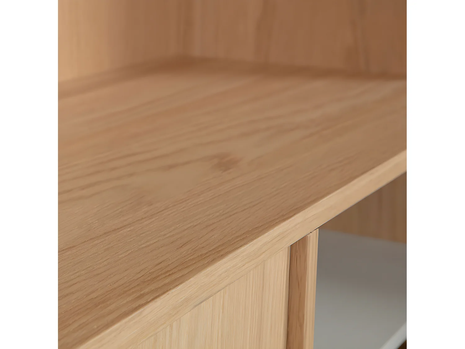 Modulair - Bibliothèque 2 portes en bois H199cm - Bois clair