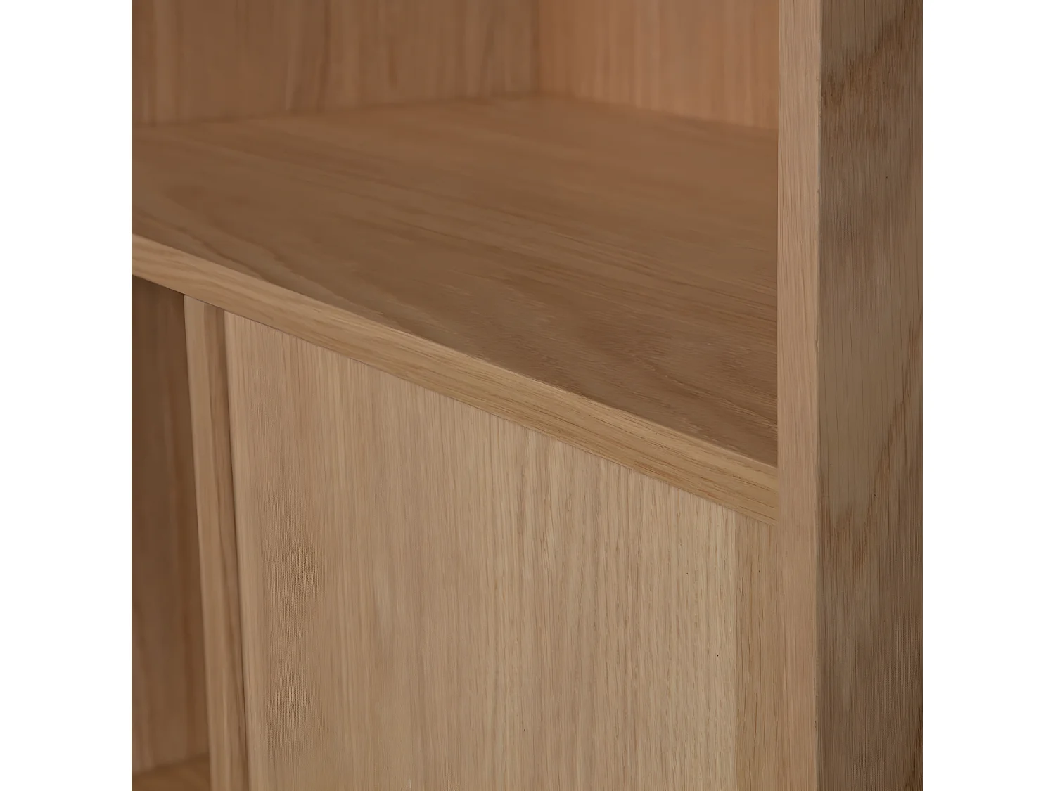 Modulair - Bibliothèque 3 portes en bois H199cm - Bois clair