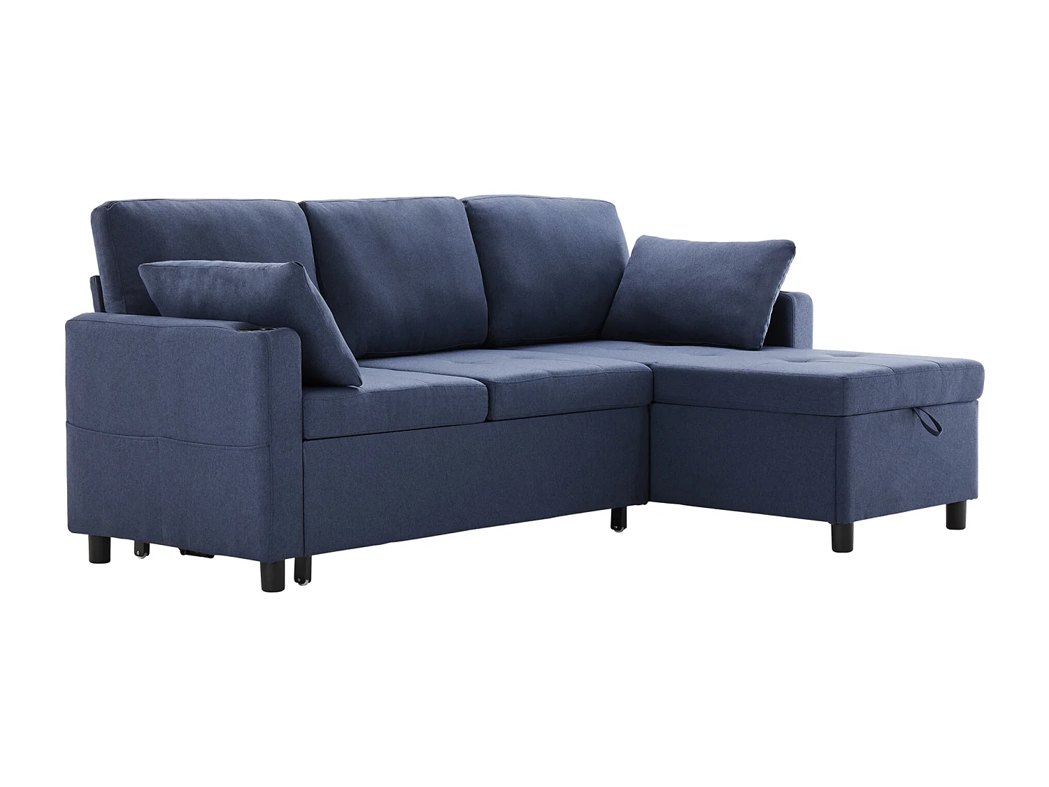 Canapé-lit avec fonction de couchage, Canapé en L, Meubles rembourrés au design moderne, Canapés et causeuses avec espace de rangement