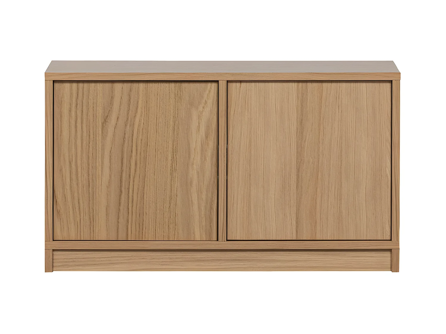 Modulair - Meuble TV 2 portes en bois L77cm - Bois clair