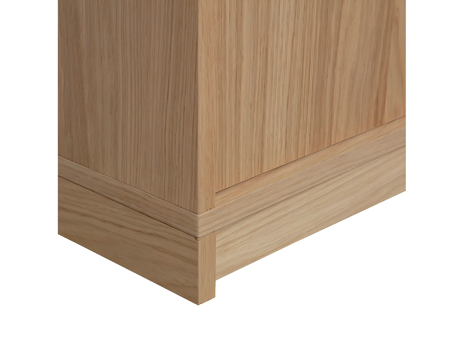 Modulair - Meuble TV 2 portes en bois L110cm - Bois clair