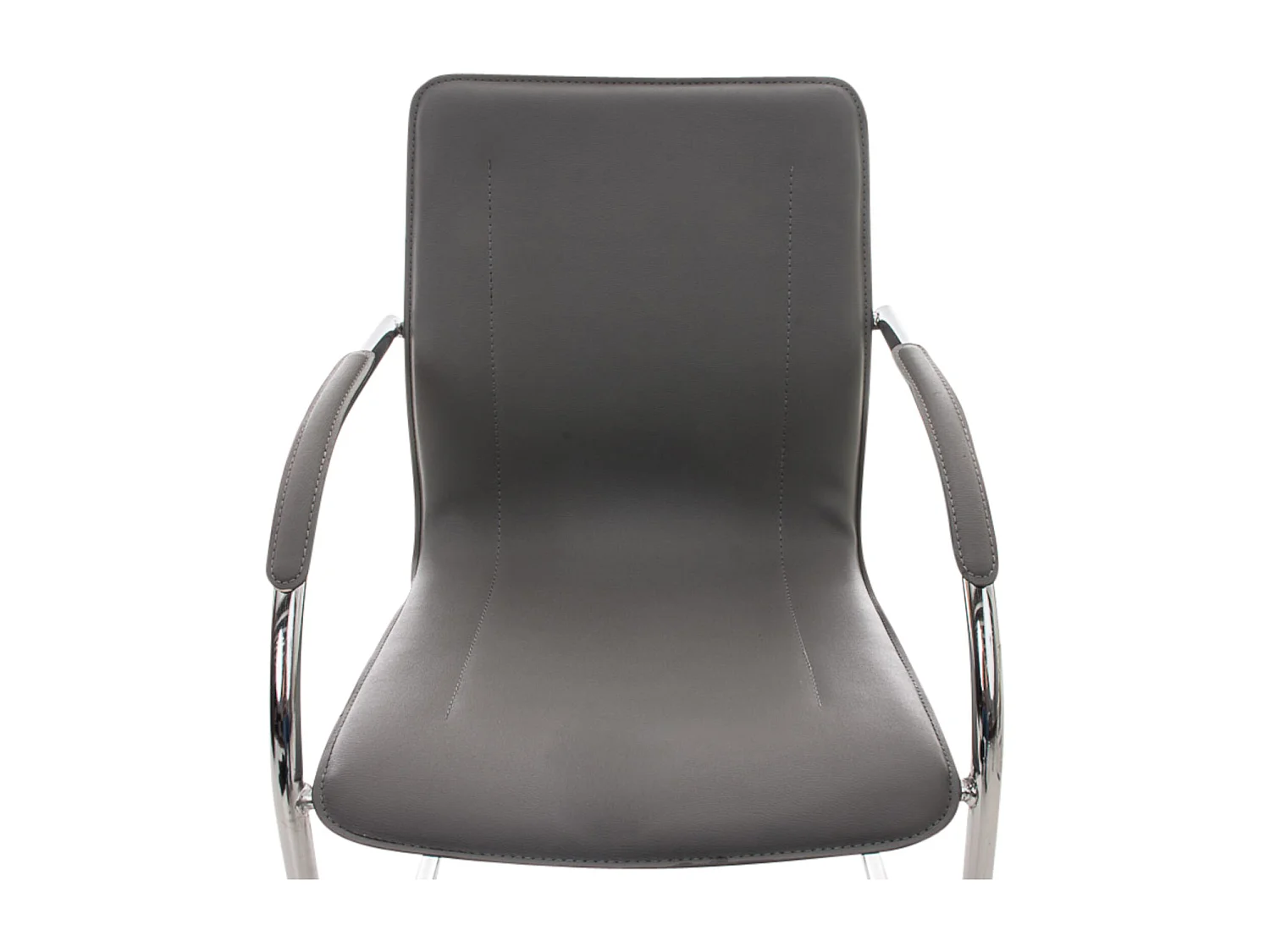 Lot de 3  chaises oscillantes - Similicuir & Nature - Gris - Melina