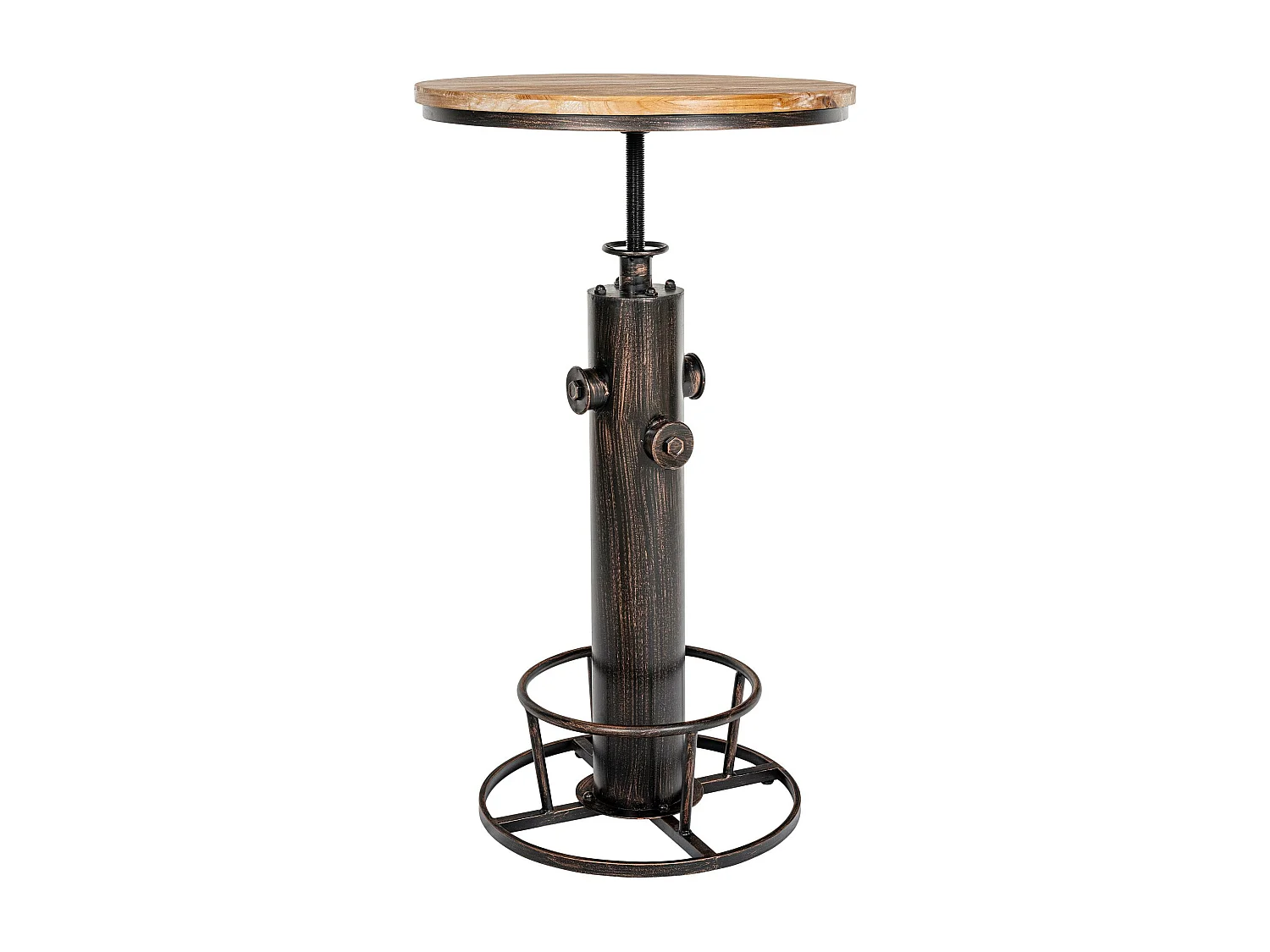 Table haute de bar - rond Ø 54 cm - Métal - Bronze - Ruhr