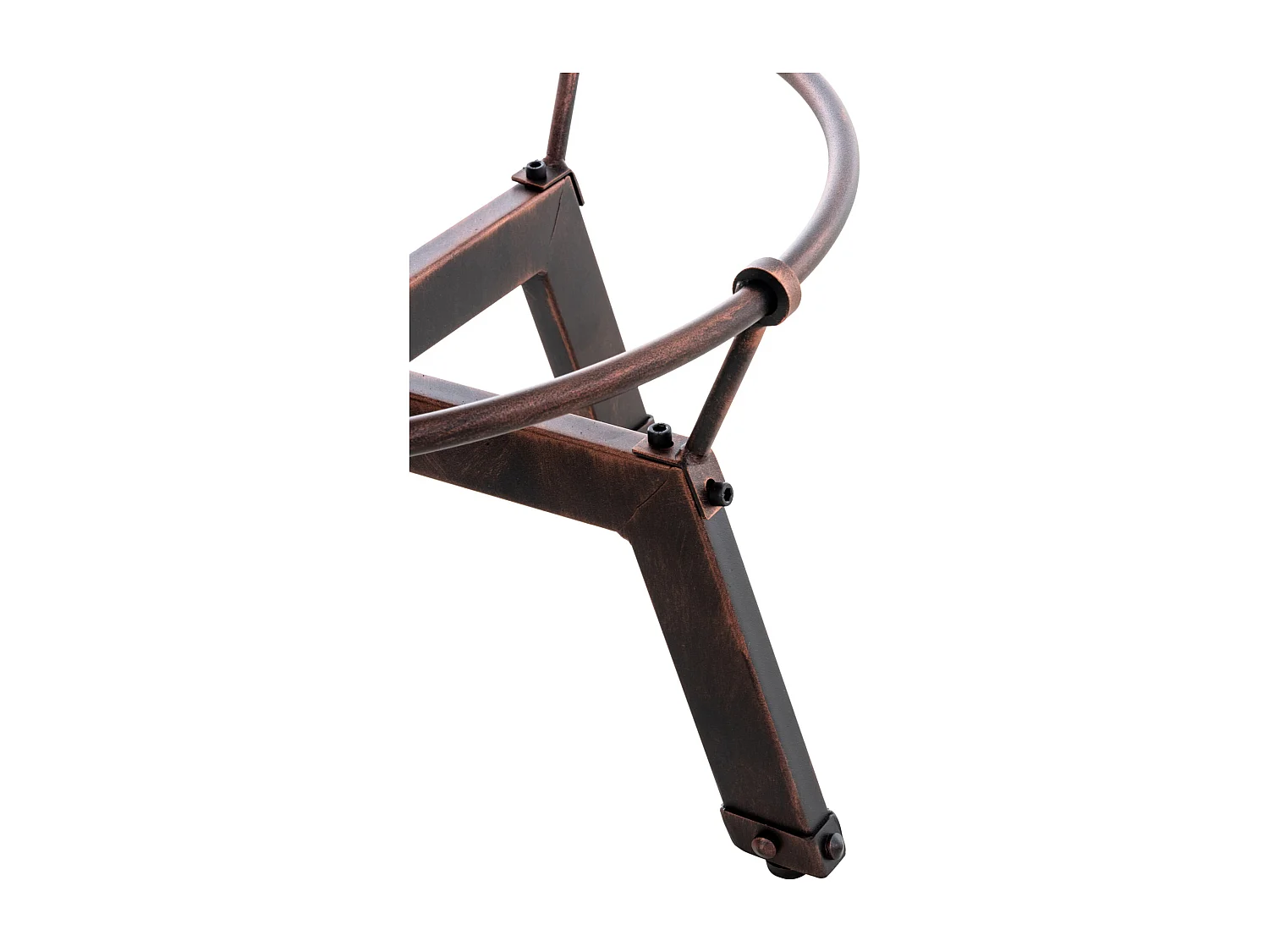 Table haute de bar - rond - Bois - Bronze - Malita