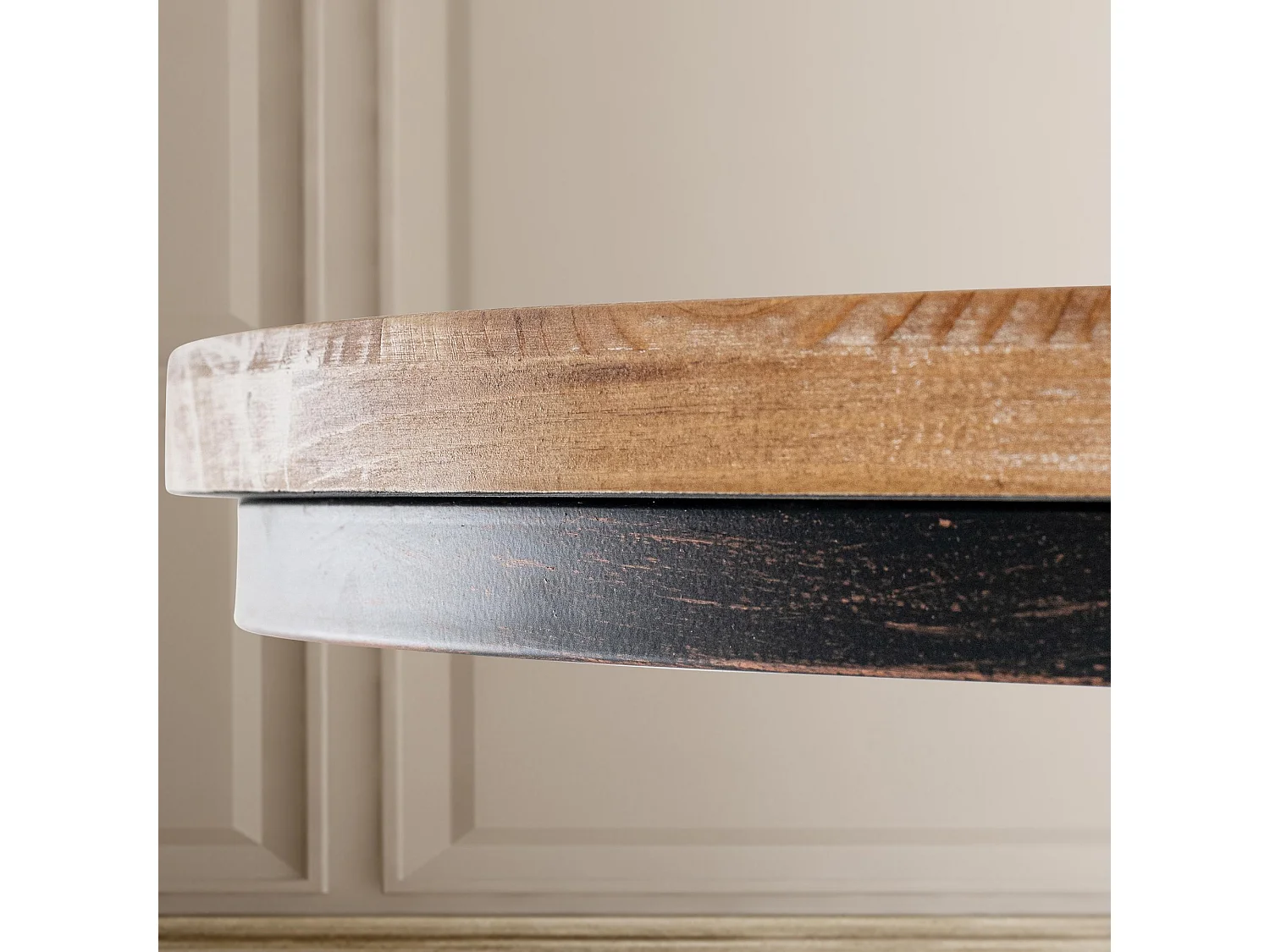 Lot de 2  Table haute - rond Ø 54 cm - Métal - Bronze - Ruhr