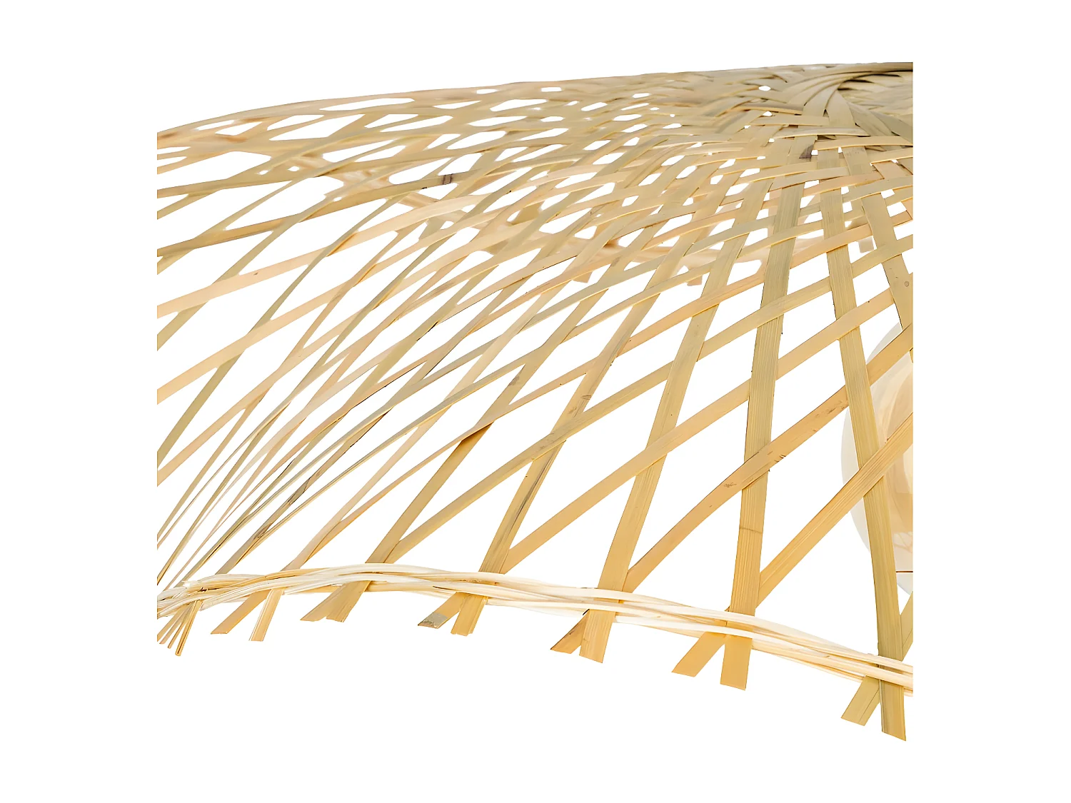 Lampe Suspension en Bambou "Tess" 58cm Naturel