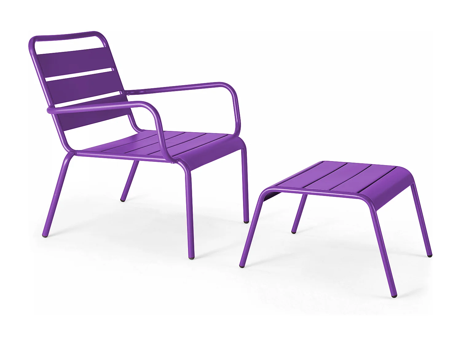 Repose pied en métal violet - Palavas