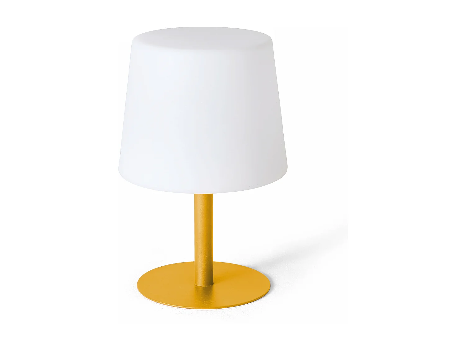 Mini lampe acier jaune