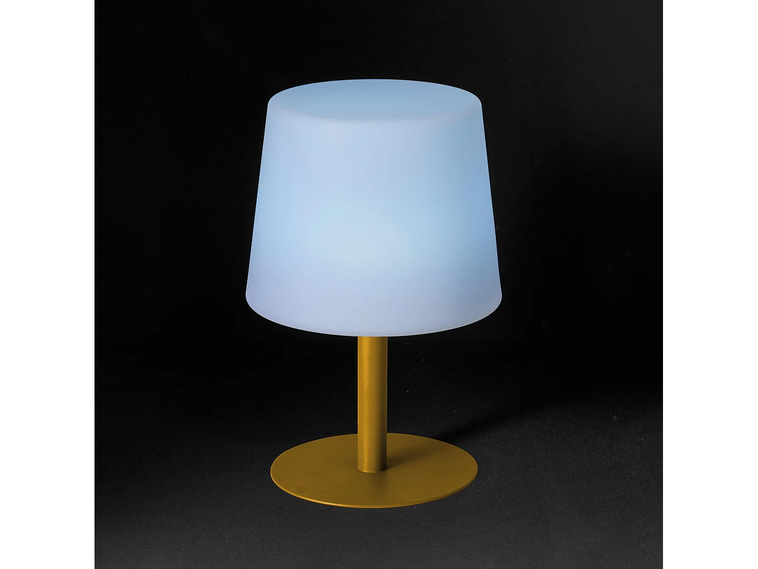 Mini lampe acier jaune