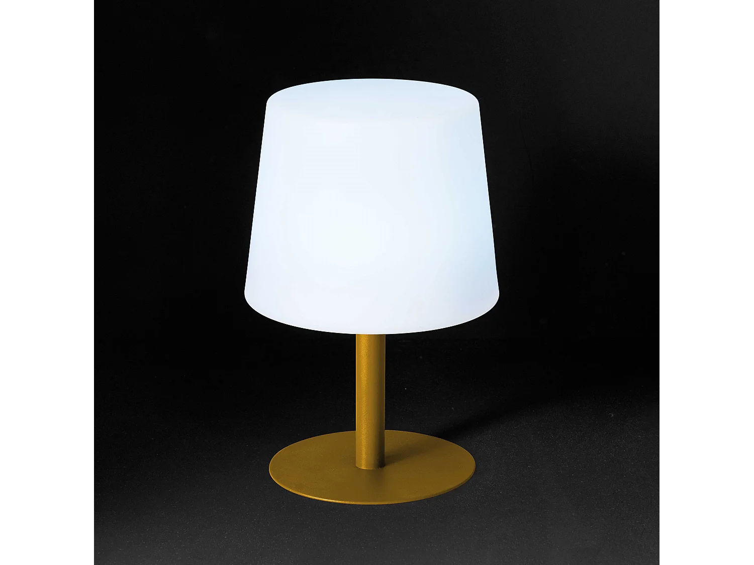 Mini lampe acier jaune