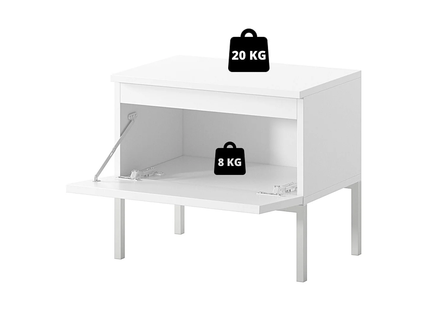 Nachttisch - Beige - BEMMI