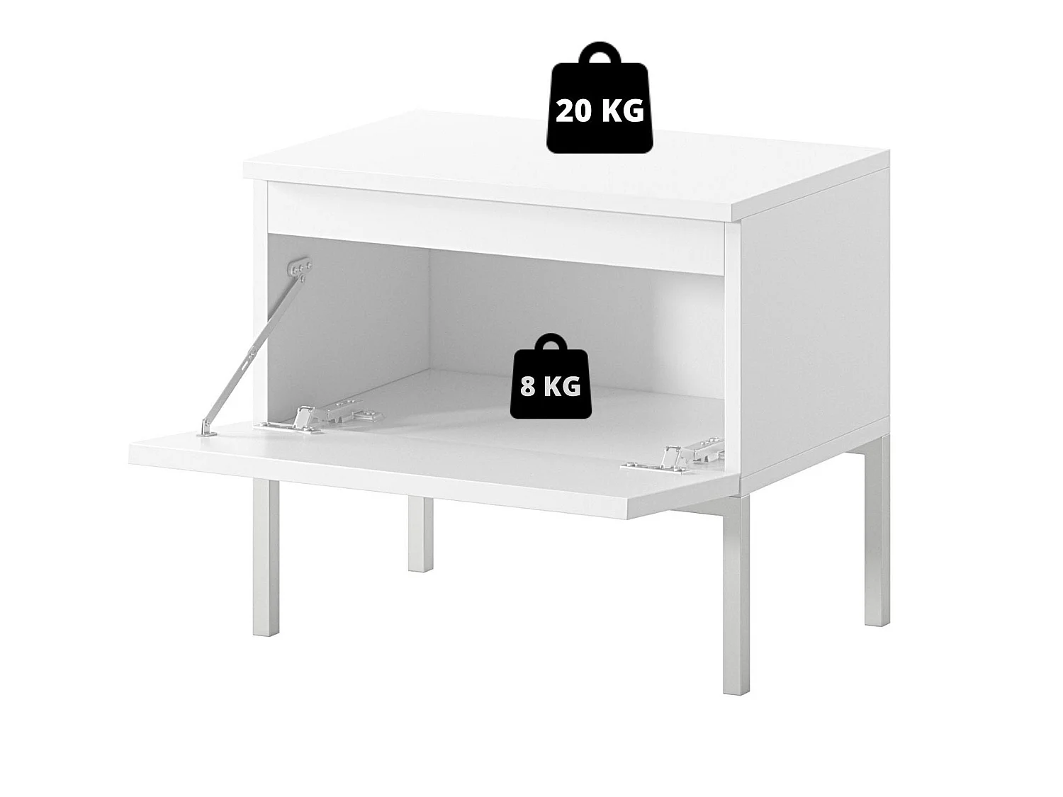Nachttisch - Beige - BEMMI