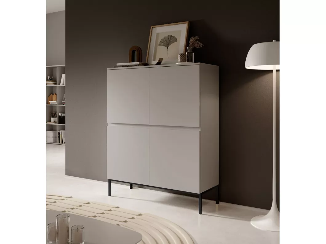 Kauf Unique Highboard 4-türig - beige - 100 cm - BEMMI