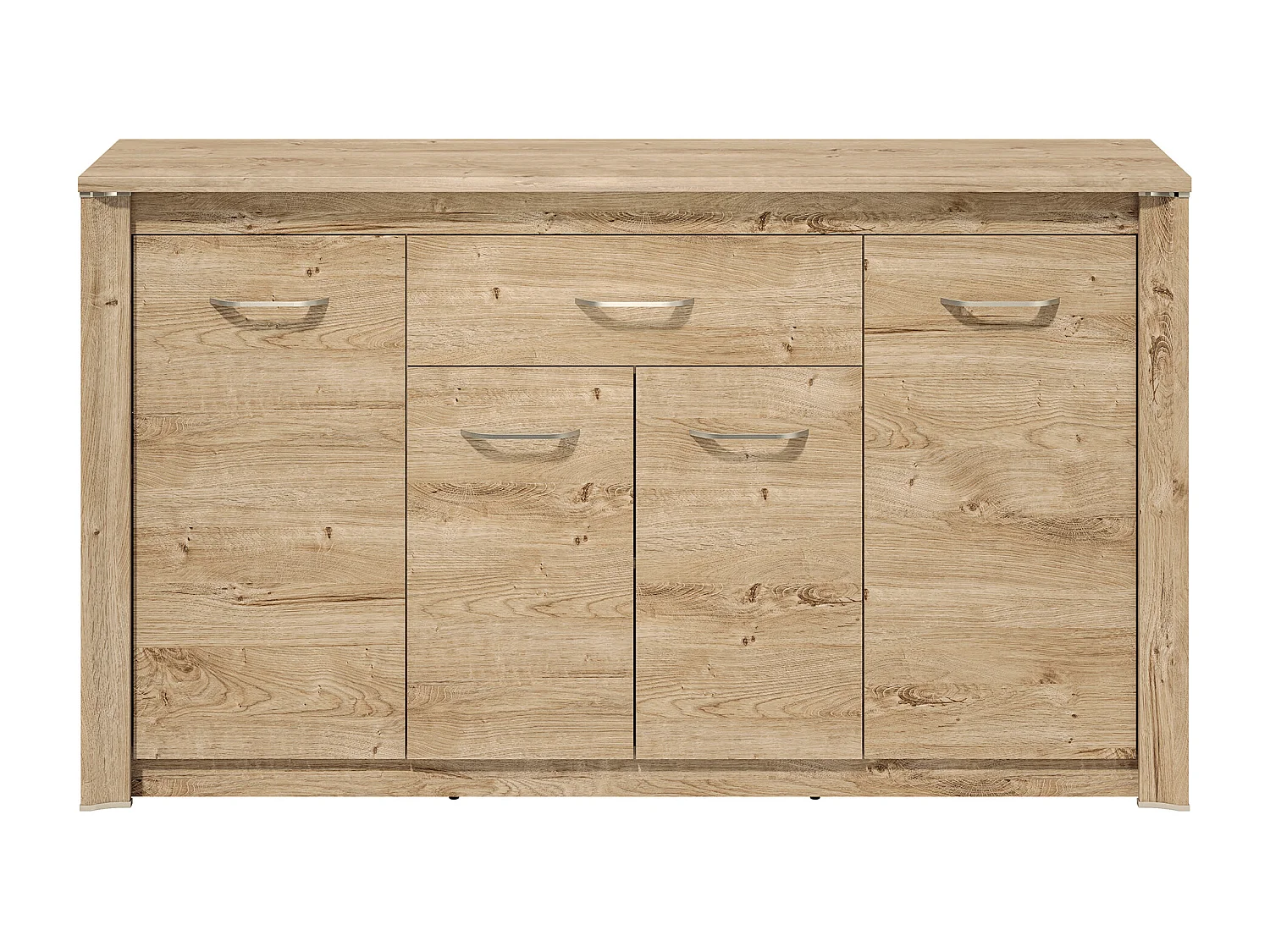 SIDEBOARD Luis Ribbeck Eiche, champagnerfarben verchromt 165 / 40 / 94cm