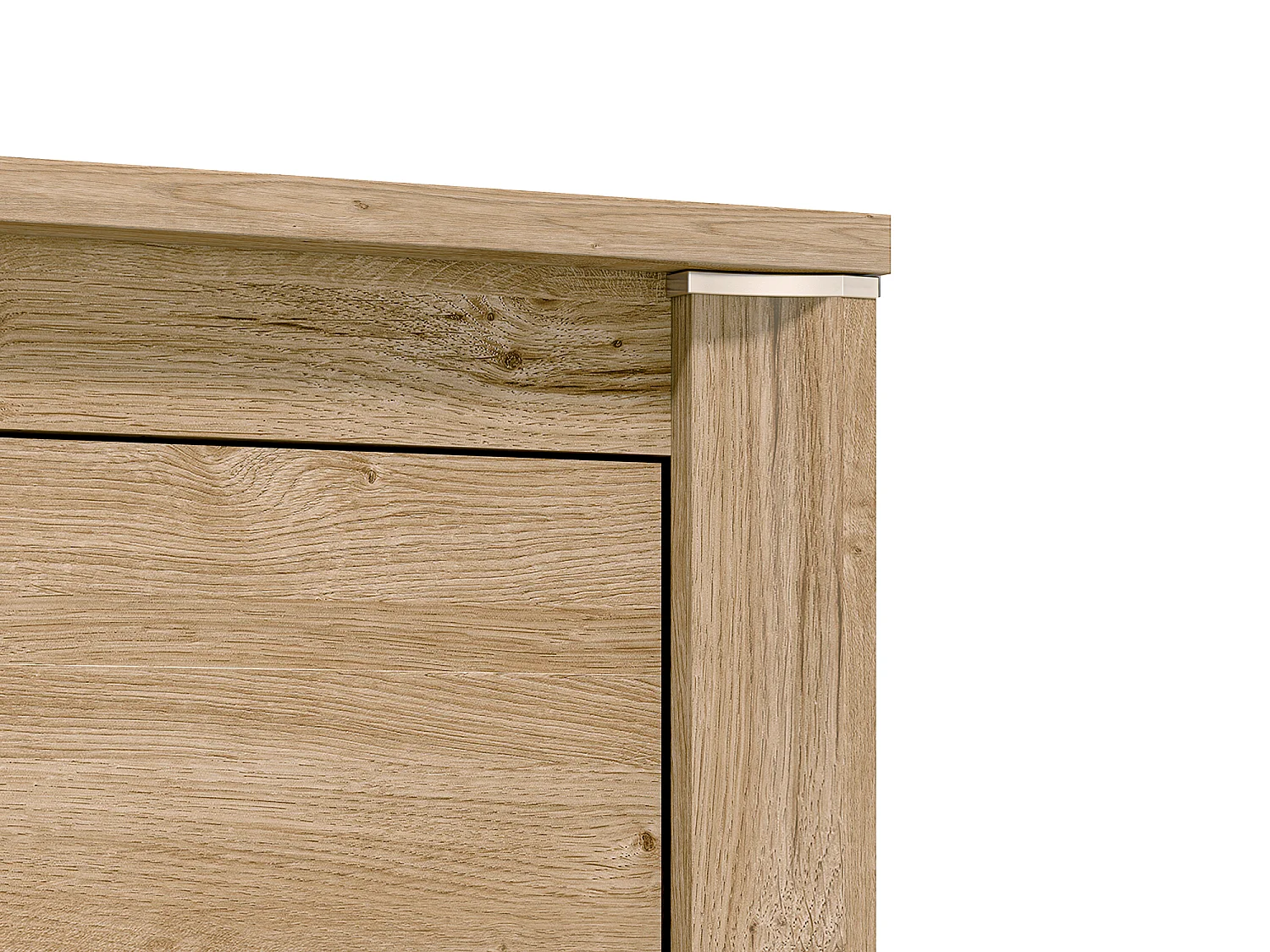 SIDEBOARD Luis Ribbeck Eiche, champagnerfarben verchromt 165 / 40 / 94cm