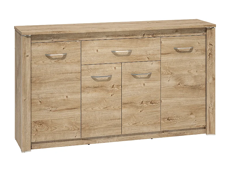 SIDEBOARD Luis Ribbeck Eiche, champagnerfarben verchromt 165 / 40 / 94cm