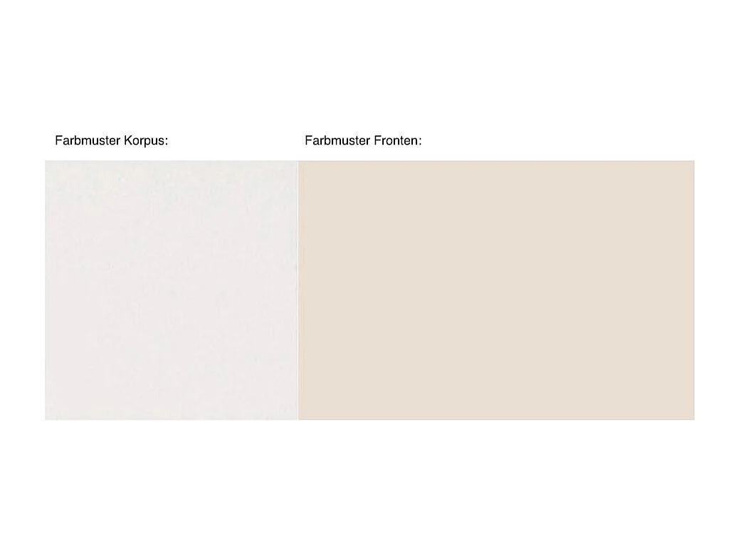 KÜCHENLEERBLOCK Livorno weiß / cremeweiß matt 15-teilig