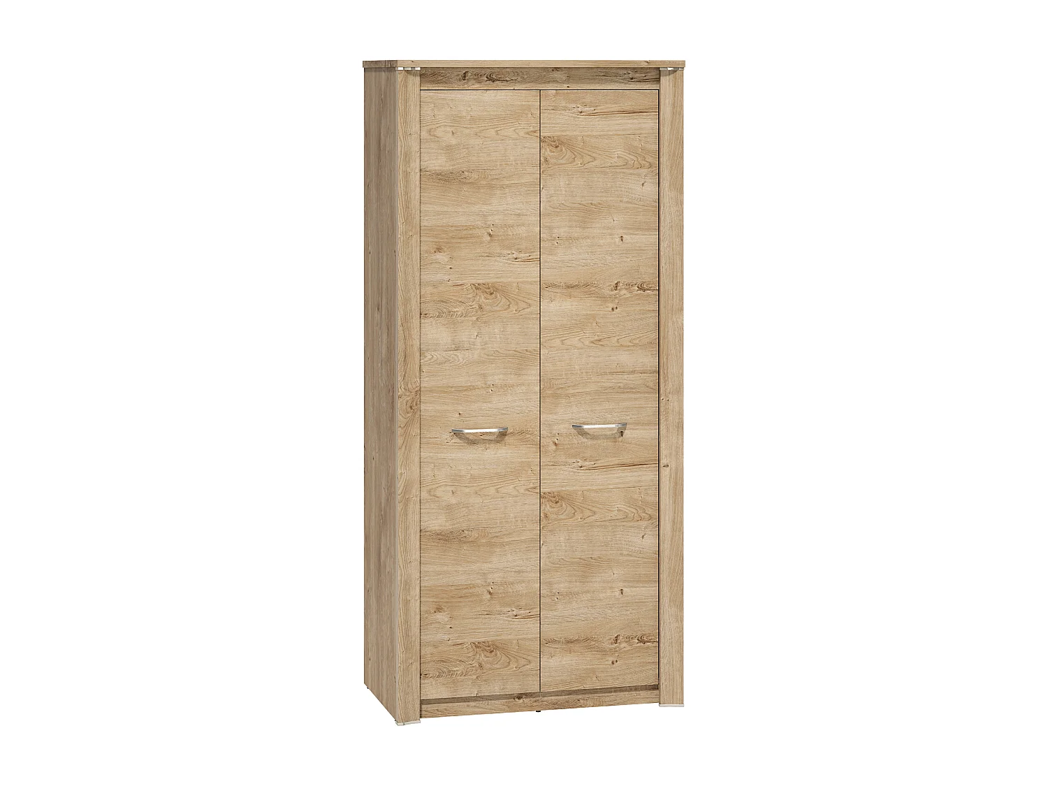 KLEIDERSCHRANK Luis Ribbeck Eiche, champagnerfarben verchromt 92 / 55 / 202cm